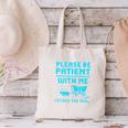 Please Be Patient With Me I'm From The 1900s Pixel Wagon Canvas Tote Bag