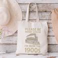 Please Be Patient With Me I'm From The 1900s Steam Train Premium Canvas Tote Bag