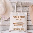 Please Be Patient With Me I'm From The 1900s Vintage Airship Canvas Tote Bag Please Be Patient With Me I'm From The 1900s Vintage Airship Canvas Tote Bag
