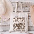 Please Be Patient With Me I'm From The 1900s Vintage Western Canvas Tote Bag