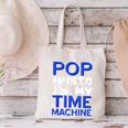Pop Music Becomes a Time Machine Nostalgia Sound Quote Canvas Tote Bag