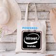 Powered By Introvert Inside Embrace Your Quiet Strength Canvas Tote Bag Powered By Introvert Inside Embrace Your Quiet Strength Canvas Tote Bag