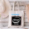 Powered By Introvert Inside Embrace Your Quiet Strength Canvas Tote Bag Powered By Introvert Inside Embrace Your Quiet Strength Canvas Tote Bag