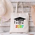 Pre-K -12th Grade Hand Prints Space Graduation Class Of 2037 Canvas Tote Bag