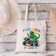 Preschool Graduation Monster Truck Dinosaur Boys Dino Tee Canvas Tote Bag