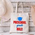 Preschooler Graduation Grad Cap Preschool Grads Rule Canvas Tote Bag