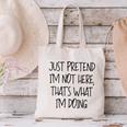 Pretend Introvert Introverted Apparel Canvas Tote Bag Pretend Introvert Introverted Apparel Canvas Tote Bag