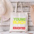 Proud African American Educated Graduation Canvas Tote Bag