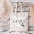 Proud Air Force Wife Air Force Graduation USAF Wife Canvas Tote Bag