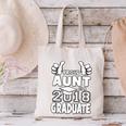 Proud Aunt Of A 2018 Graduate Senior Graduation School Shirt Canvas Tote Bag