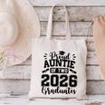 Proud Auntie Of Two 2026 Graduates Graduation Canvas Tote Bag