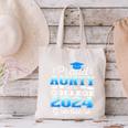 Proud Aunty Of 2024 College Graduate Family 24 Graduation Canvas Tote Bag