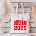 Proud Bonus Dad Of a Class Of 2025 Graduate Graduation Canvas Tote Bag