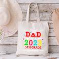 Proud Dad Of A 2023 5th Grade Graduate Graduation Family Canvas Tote Bag