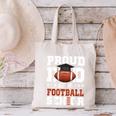 Proud Dad Of a Football Senior 2026 Graduation Canvas Tote Bag