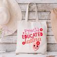 Proud Educated Latina Graduation Masters Degree PhD Canvas Tote Bag