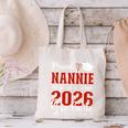 Proud Nannie Of A Class Of 2026 Graduate Senior Graduation Canvas Tote Bag