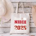 Proud Niece Of a Class Of 2025 Graduate For Graduation Canvas Tote Bag