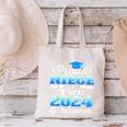 Proud Niece Of Two 2024 Graduate Class 2024 Graduation Canvas Tote Bag