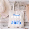 Proud Pops Of 2023 College Graduate Family 23 Graduation Canvas Tote Bag