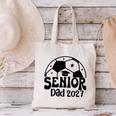 Proud Senior Dad Soccer Class Of 2027 Graduation Graduate Canvas Tote Bag