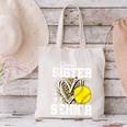 Proud Sister Of A 2026 Senior Softball Graduation Leopard Canvas Tote Bag