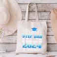 Proud Step Dad Of Kindergarten Graduate 2024 Graduation Step Canvas Tote Bag