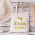 Proud Step Mom Of Two 2024 Graduate Class 2024 Graduation Canvas Tote Bag