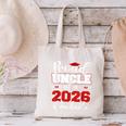 Proud Uncle Of A 2026 Graduate Senior Family Graduation Canvas Tote Bag