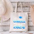 Proud Uncle Of Two 2024 Graduate Class 2024 Graduation Canvas Tote Bag