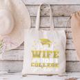Proud Wife Of 2024 College Graduate Family 24 Graduation Canvas Tote Bag