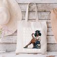 Queen Masters Degree Graduation Educated Melanin Grad Canvas Tote Bag