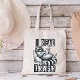 Racoon Reading Spicy Smutty Book Booktok I Read Trashy Books Canvas Tote Bag