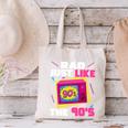 Rad Just Like The 90s 90s Aesthetic Nostalgia 1990s Retro Canvas Tote Bag Rad Just Like The 90s 90s Aesthetic Nostalgia 1990s Retro Canvas Tote Bag