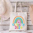 Rainbow Senior 2029 Shirt Class Of 2029 Cute Graduation Canvas Tote Bag