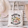 Raised On 90's Country Music Lover Nostalgia Retro Vibe Premium Tri-Blend Canvas Tote Bag