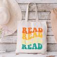 Read Read Read Read Book Lover Reading Bookworm Reader Canvas Tote Bag