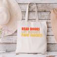Read Books Lift Weights Fight Fascists Reading Humor Canvas Tote Bag