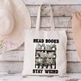 Read Books Stay Weird Book Lover Joke Introvert Reading Premium Canvas Tote Bag