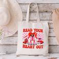 Read Your Heart Out Valentine Reading Book Kid Teacher Canvas Tote Bag