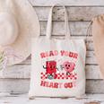 Read Your Heart Out Valentine Teacher Book Lover Canvas Tote Bag