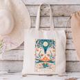 The Reader Bookish Cute Spooky Ghost Reading Book Tarot Card Canvas Tote Bag