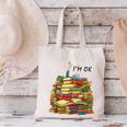 Reading Books Librarian Reader Nerd I'm Ok Teacher School Canvas Tote Bag