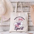 Reading Is My Favorite Sport Saying Cat And Book Lover Canvas Tote Bag