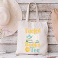 Reading Hobby Bookshelves Library Fueled By Books And Tea Canvas Tote Bag