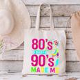 Retro 1980s 80's Baby 1990s 90's Made Me Nostalgia Vibes Canvas Tote Bag