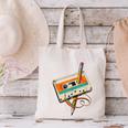 Retro Cassette Tape & Pencil Rewind Nostalgia Party 80s 90s Canvas Tote Bag