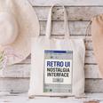 Retro Computer Dialog Box 90s Desktop Interface Nostalgia Canvas Tote Bag