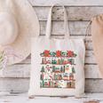 Retro Ghost Reading Book Teacher Librarian Bookish Christmas Canvas Tote Bag Retro Ghost Reading Book Teacher Librarian Bookish Christmas Canvas Tote Bag