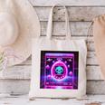 Retro Nostalgia Vaporwave- Error 404 Canvas Tote Bag